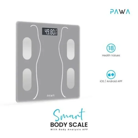 Pawa Smart Body Scale With Body Analysis App &ndash; Grey